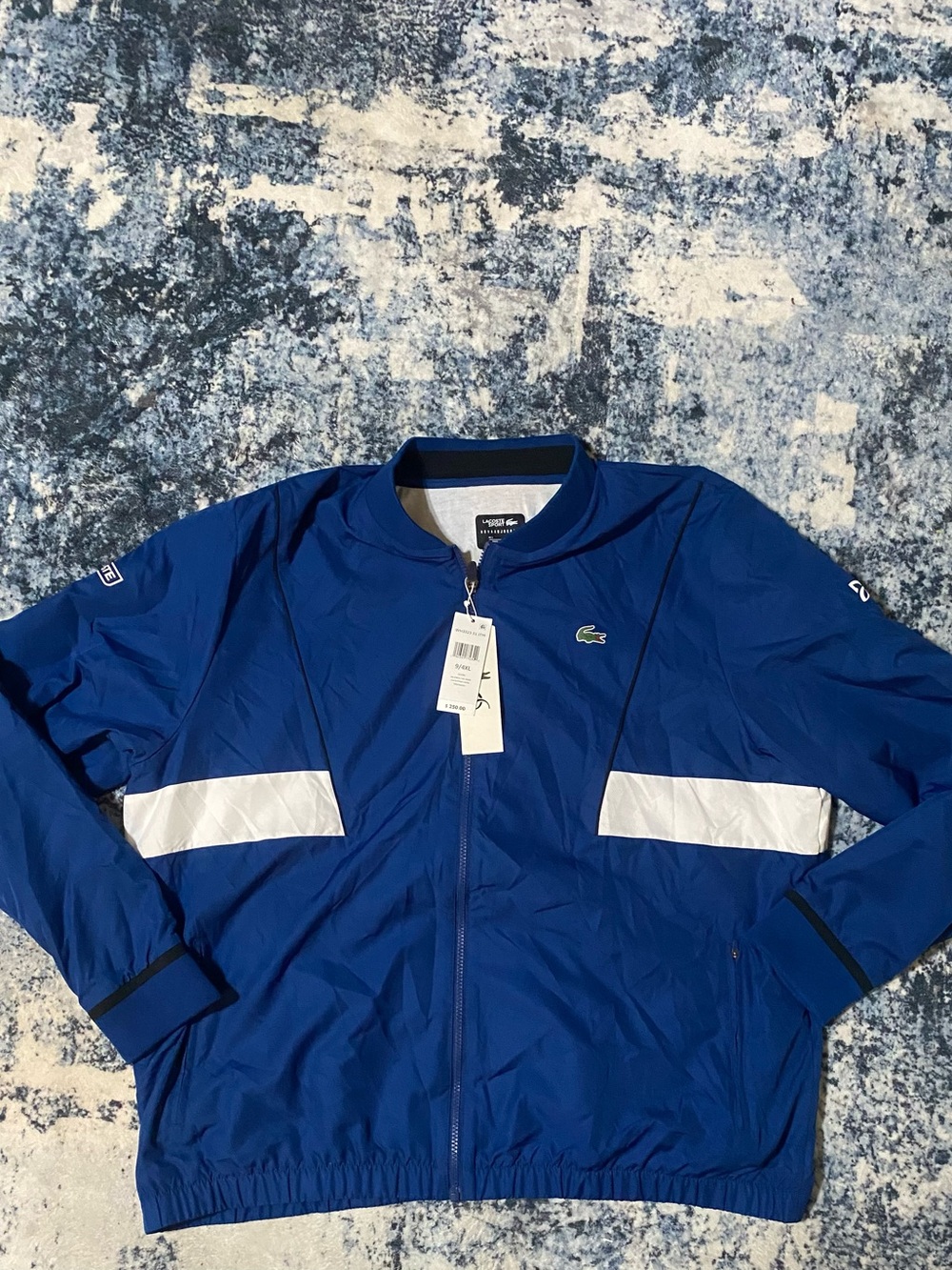 Lacoste Sport Novak Djokovic Track Jacket Men’s 4XL Colorblock Tennis Zip